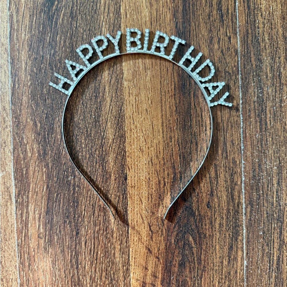 Target sliver Birthday Headband